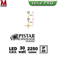 Faro da cantiere LED su treppiede Faretto 30 W - Ribimex PRSPOT32TTP