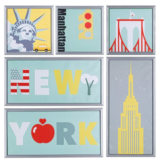 Set6 New York 90X90 (2 Pezzi) - AIKO