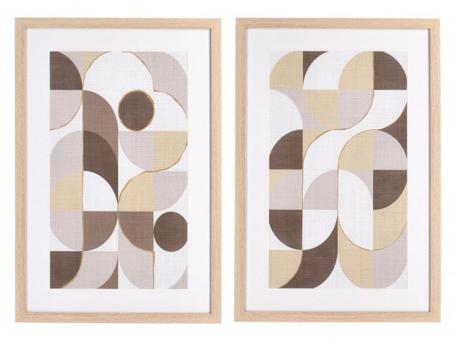 Set 2 Quadro Sherley 631 40X60 - ABSTRACT