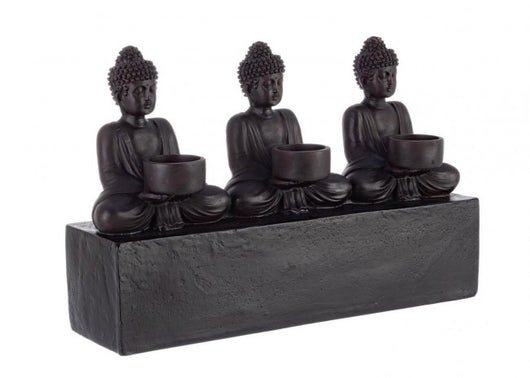 Decorazione 3 Buddha Seduti 40X10 - LAYLA