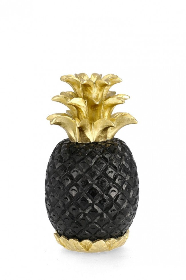 Decorazione Ananas Surabaya nera H30 (4 Pezzi) - POLY ANANAS