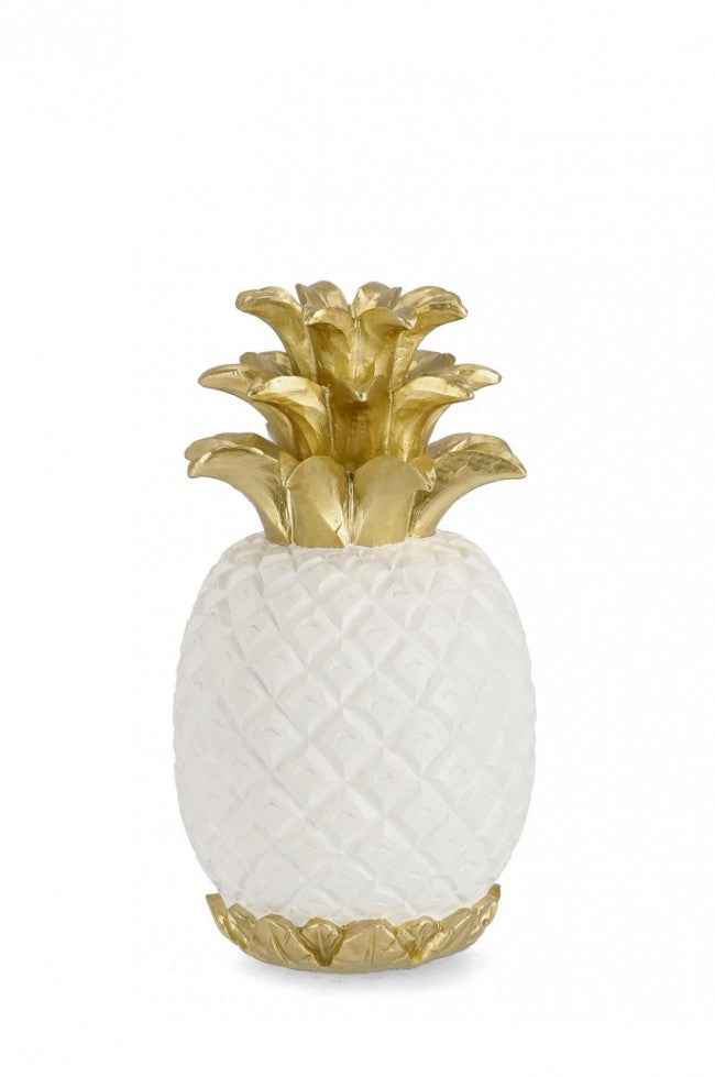 Decorazione Ananas Surabaya Bianca H30 (4 Pezzi) - RASHID