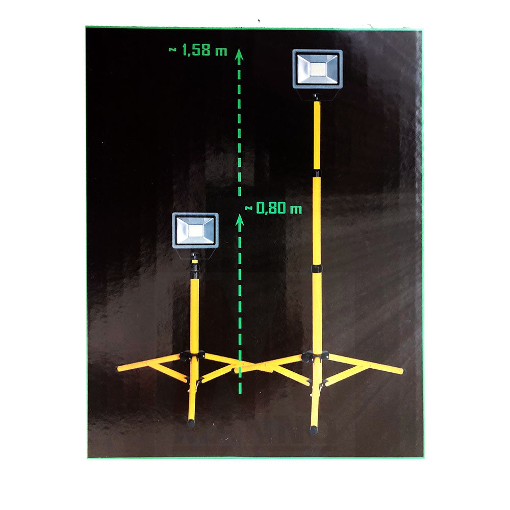 Faro da cantiere LED su treppiede Faretto 30 W - Ribimex PRSPOT32TTP