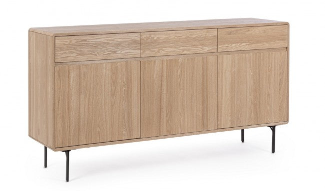 Credenza 3 ante 3 cassetti Naturale - WIDALD