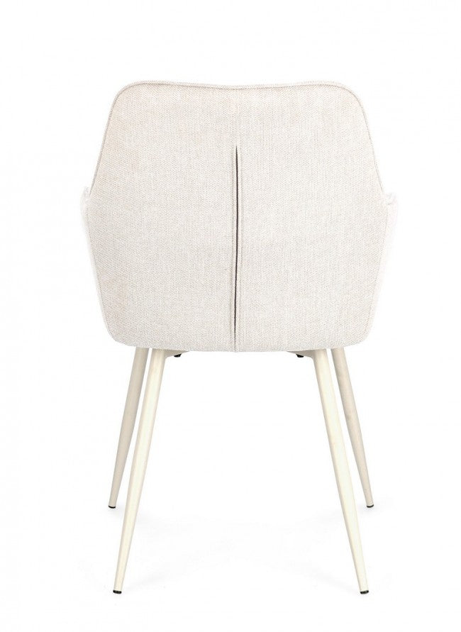 Sedia Beige/Beige (2 Pezzi) - CORA