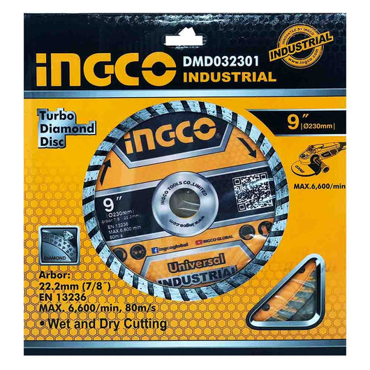 Disco diamantato corona continua Ø 230 mm - Ingco DMD032301