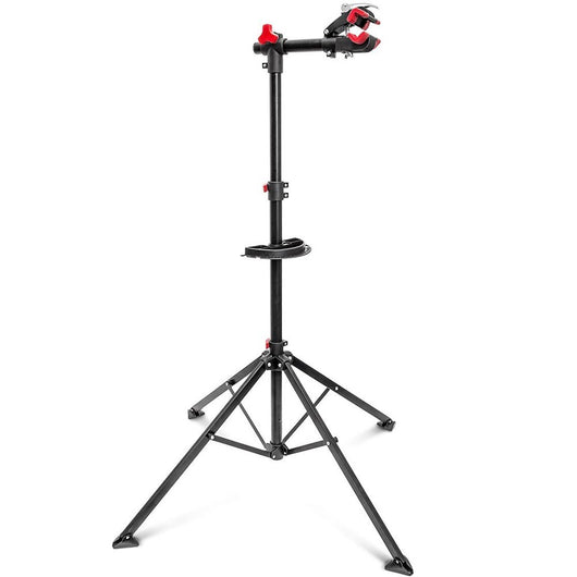 Cavalletto Riparazione Bici Pieghevole Girevole a 360° Altezza Regolabile 113-194cm