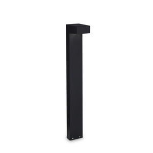 Piantana Moderna Sirio Alluminio Nero 2 Luci 3W 3000K Luce Calda H80Cm