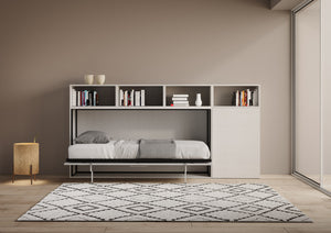 Letto Kando singolo Bianco Frassino composizione A