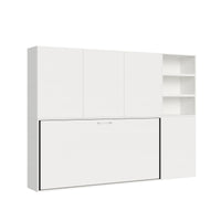 Letto Kando singolo Bianco Frassino composizione F