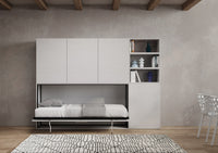 Letto Kando singolo Bianco Frassino composizione F