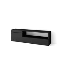 Mobile TV Soggiorno, 150x45x35cm, Per TV fino a 65", Mobile Soggiorno, Stile moderno colore Nero