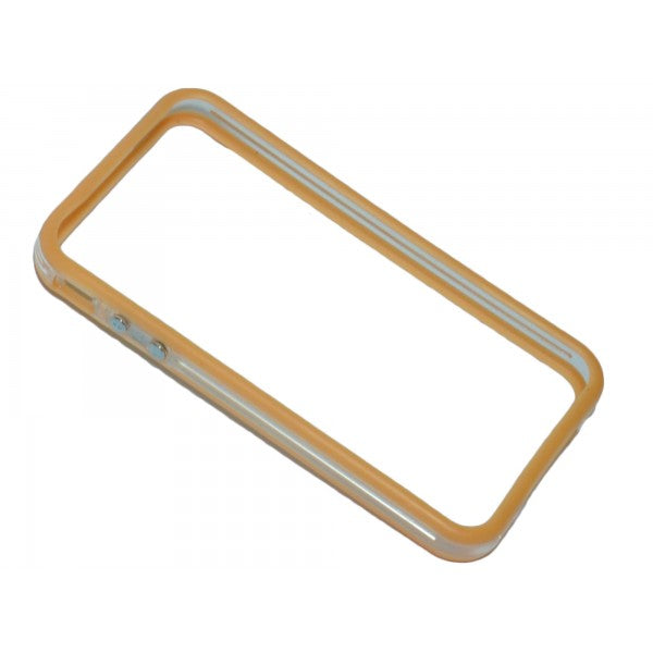 Bumper bicolore arancione/trasparente per iPhone 4