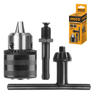 Mandrino 13 mm con chiave e adattatore SDS-Plus 1/2 " - Ingco KC1301.1