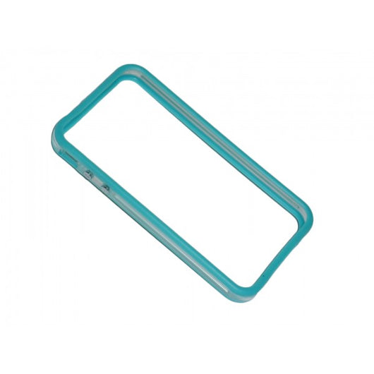 Bumper bicolore azzurro/trasparente per iPhone 4