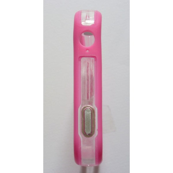 Bumper bicolore rosa/trasparente per iPhone 4