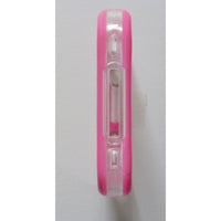 Bumper bicolore rosa/trasparente per iPhone 4