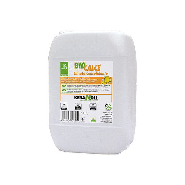 Biocalce Silicato Consolidante-Fissativo A Base Di Puro Silicato Di Potassio Esente Da Solventi Da 5 Lt-Kerakoll