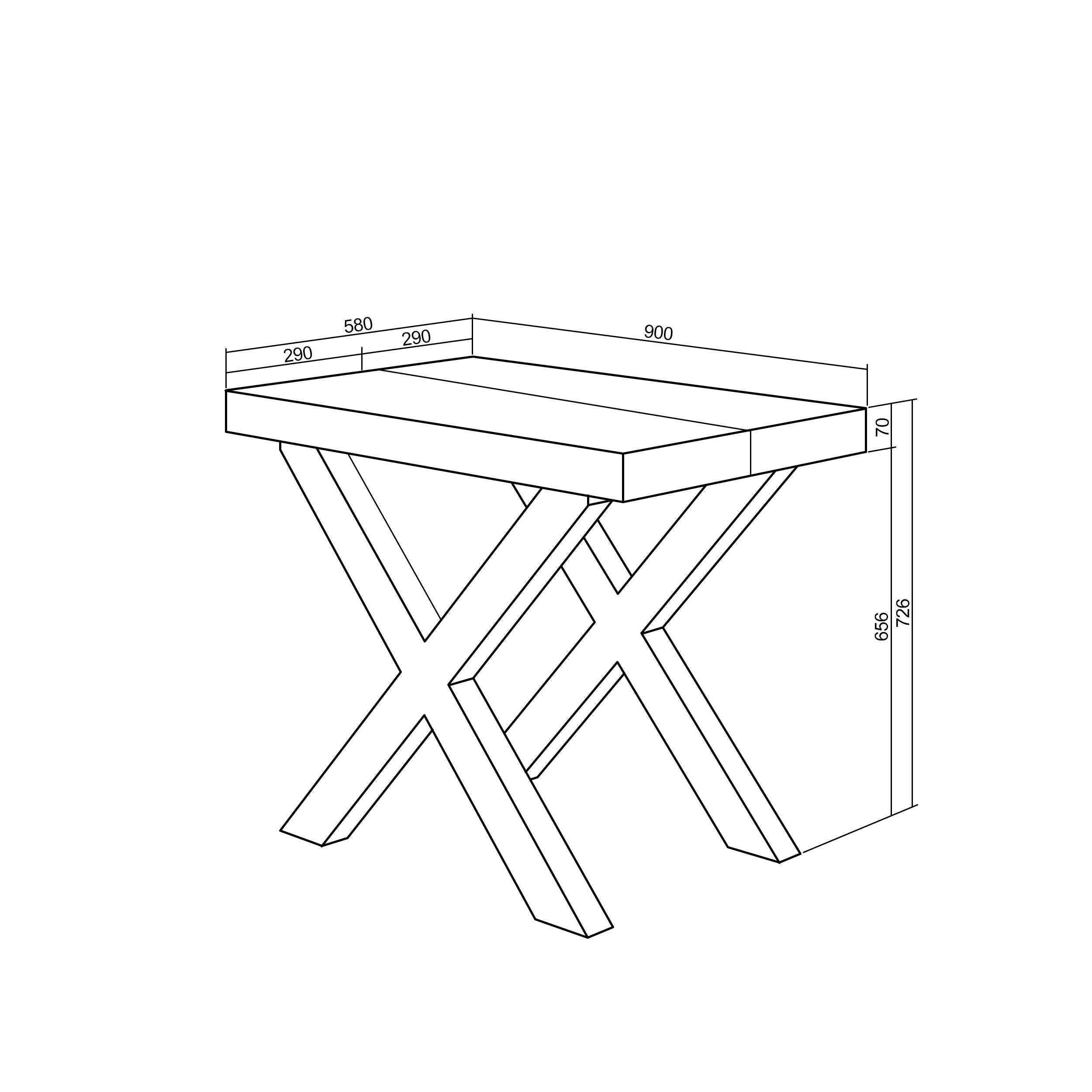 Consolle allungabile, 160, Per 8 persone, Gambe in legno RF 2739