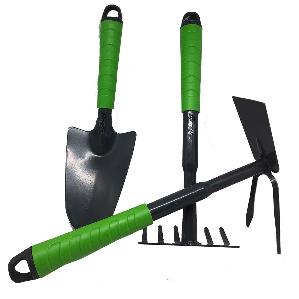 Set da giardinaggio Paletta Rastrello Zappetta 3 Pz Ribimex Profx3/P1