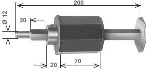 Calotta regolabile in PVC per rullo da 60 mm