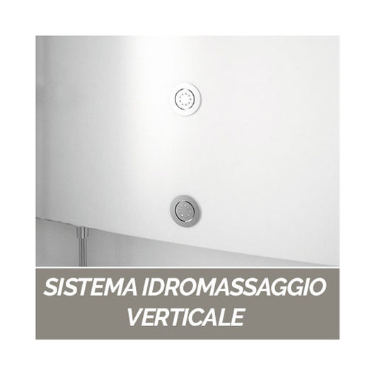 Cabina doccia multifunzione Novellini con idromassaggio cm 70x90