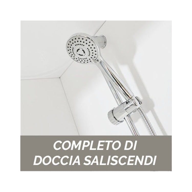 Cabina doccia multifunzione Novellini con idromassaggio cm 90x90