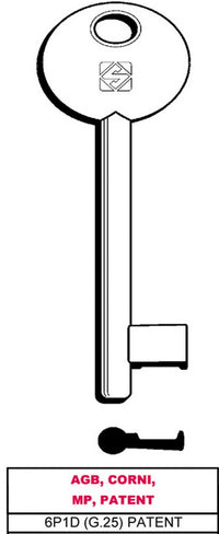 5pz chiave a mappa 6p1d (g.vaz 0) patent agb, corni, mp, patent vit26619