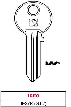 Silca chiave asc ie27r (g.vac 0) iseo (20 pezzi) - Silca