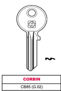 20pz chiave asc cb85 (g.vac 4) corbin cod:ferx.vit23111