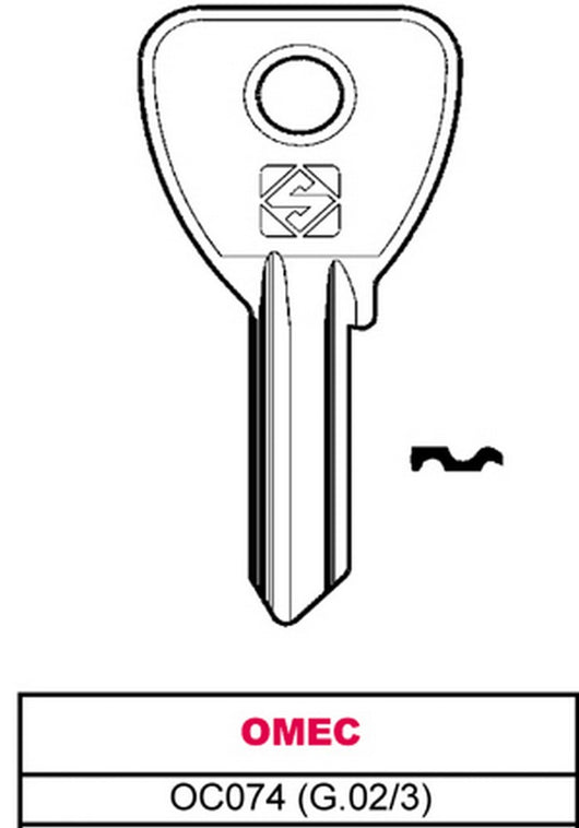 100pz chiave asc oc074 (g.vac 3) omec vit7253
