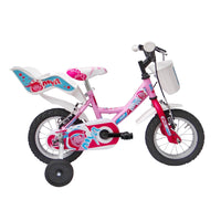 Bicicletta per Bambina 12” 2 Freni Bimba Mya Ciclamino o Rosa/Ciclamino