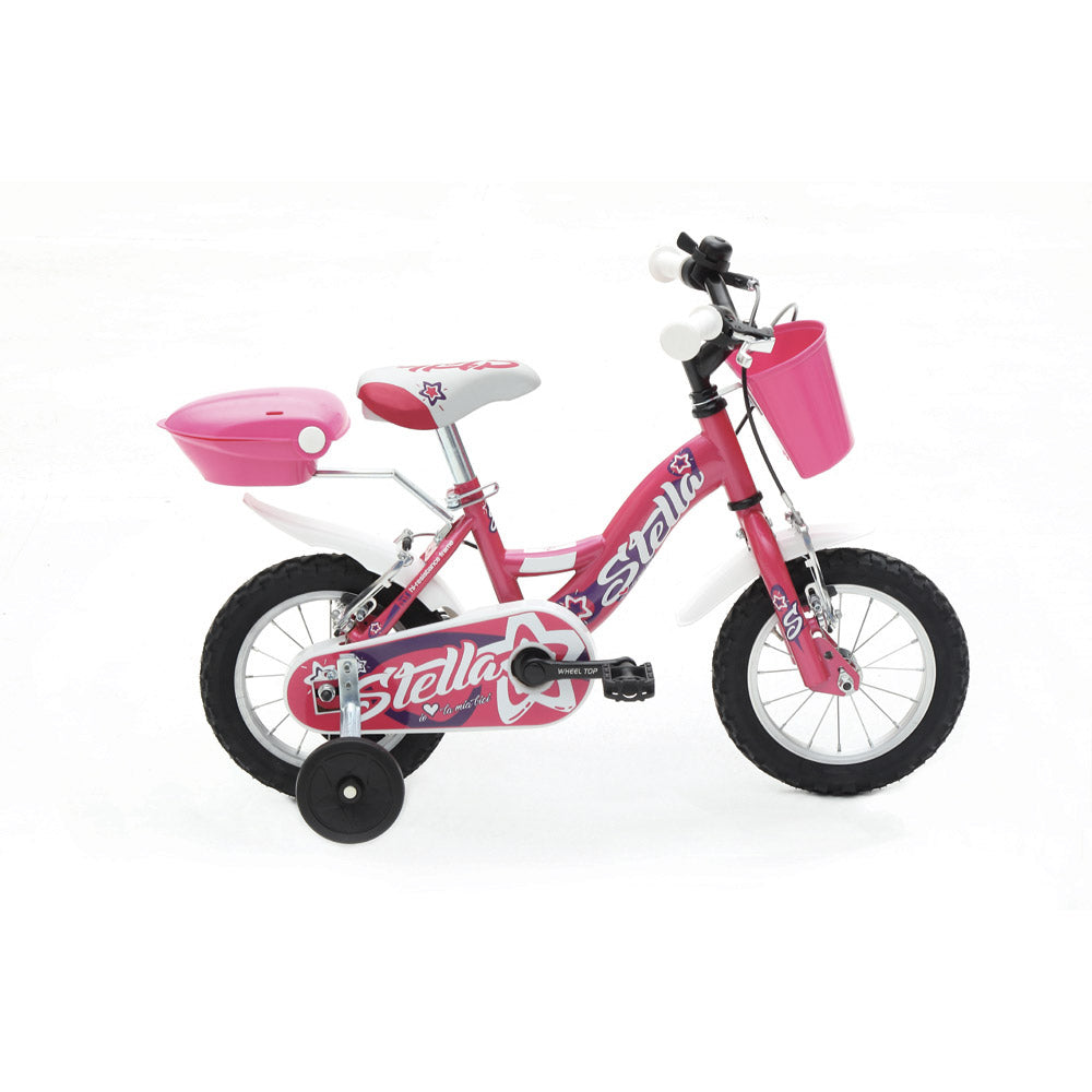 Bicicletta per Bambina 12” 2 Freni Bimba Stella Ciclamino