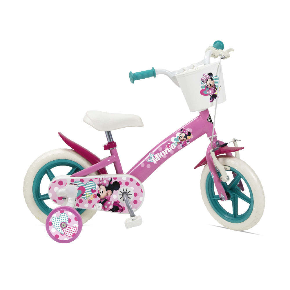 Bicicletta per Bambina 12â€™â€™ Freni V-Brake con Licenza Disney Minnie