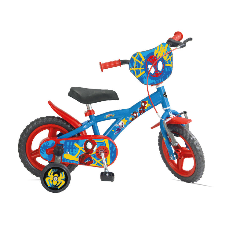 Bicicletta per Bambino 12â€™â€™ Freni V-Brake con Licenza Marvel Spiderman