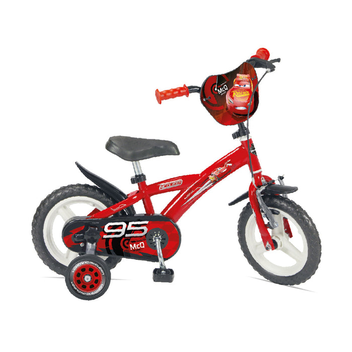 Bicicletta per Bambino 12â€™â€™ Freni V-Brake con Licenza Disney Cars