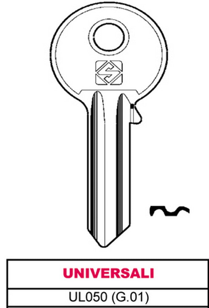 100pz chiave asc ul050 (g.vab 0) universale vit4914