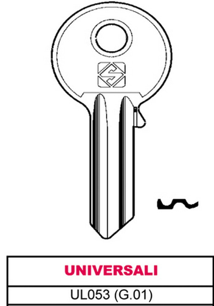 100pz chiave asc ul053 (g.vab 0) universale vit4917