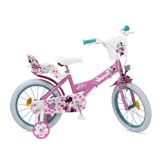 Bicicletta per Bambina 14â€™â€™ Freni Caliper con Licenza Disney Minnie