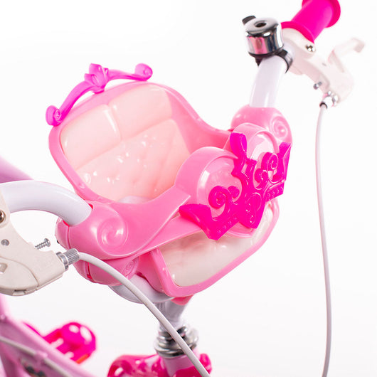 Bicicletta per Bambina 14” 2 Freni con Licenza Disney Princess Rosa