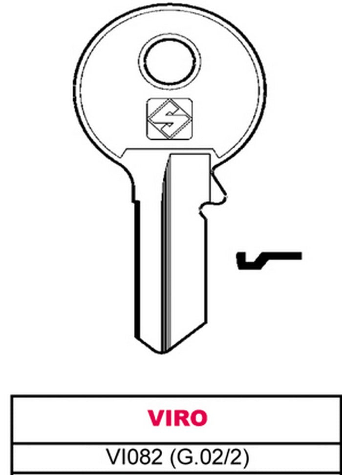20pz chiave asc vi082 (g.vac 2) viro vit4925