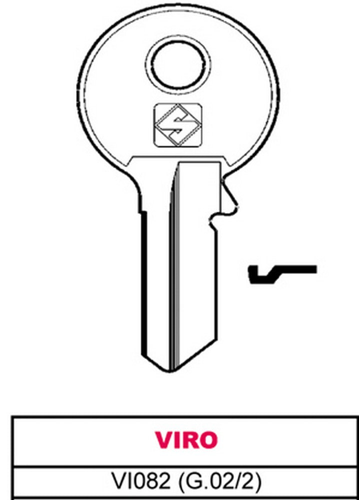 20pz chiave asc vi082 (g.vac 2) viro vit4925