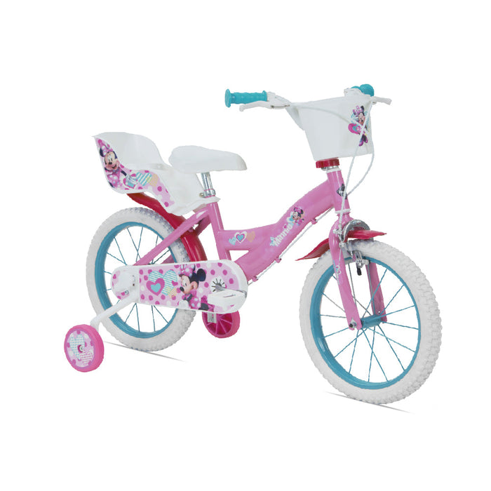 Bicicletta per Bambina 16â€™â€™ Freni Caliper con Licenza Disney Minnie