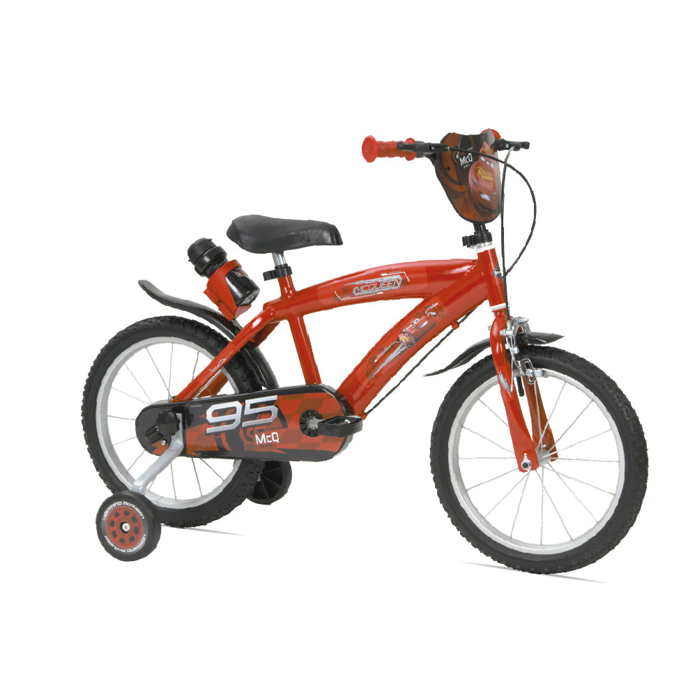 Bicicletta per Bambino 16â€™â€™ Freni Caliper con Licenza Disney Cars