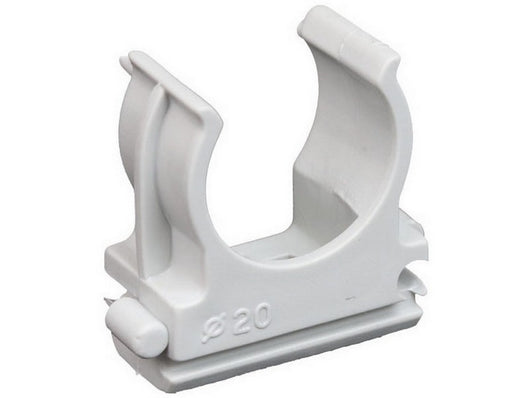 100pz clips a scatto per fissaggio tubo rigido Ã¯ mm. 20 vit50348