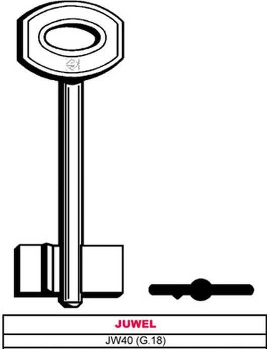 5pz chiave a doppia mappa jw40 (g.vas 5) juwel vit6184