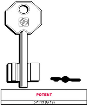 5pz chiave a doppia mappa 5pt13 (g.vas 5) potent vit28613