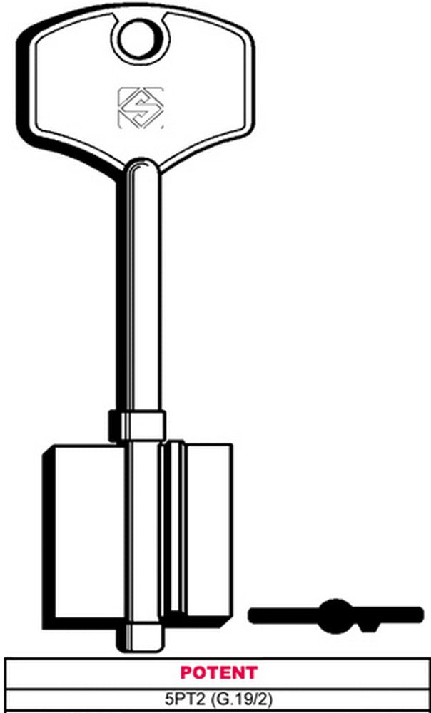5pz chiave a doppia mappa 5pt2 (g.vat 5) potent vit11965