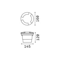 Tecnico Moderno Landing Materie Plastiche Nero 1 Luce Gx53