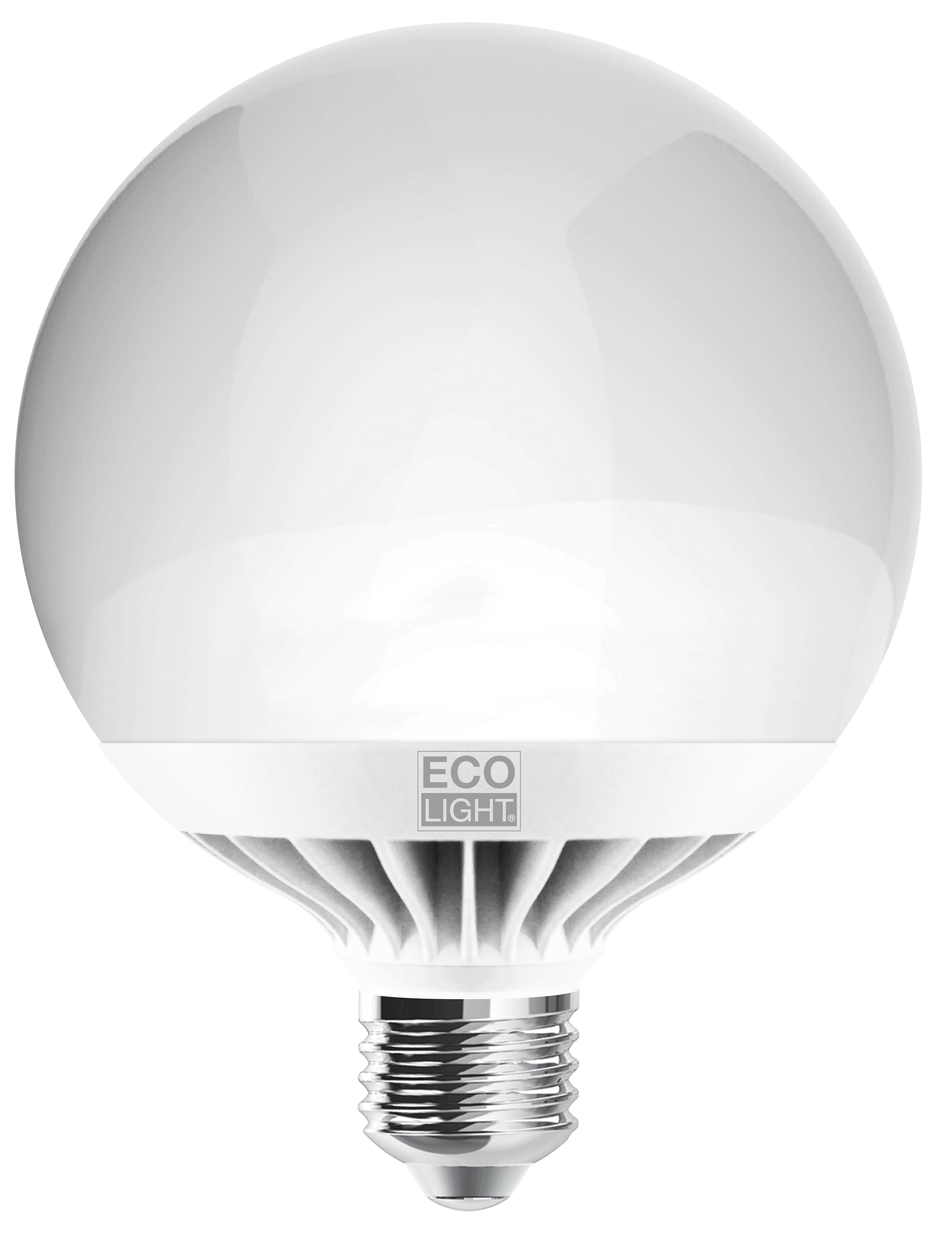 Ecolight lampada a led globo e27 luce fredda 15 w (5 pezzi) - Ecolight